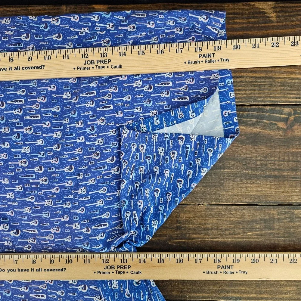 Peter Millar Men's Swimming Shorts Draw String Guitar Print about 2XL‎